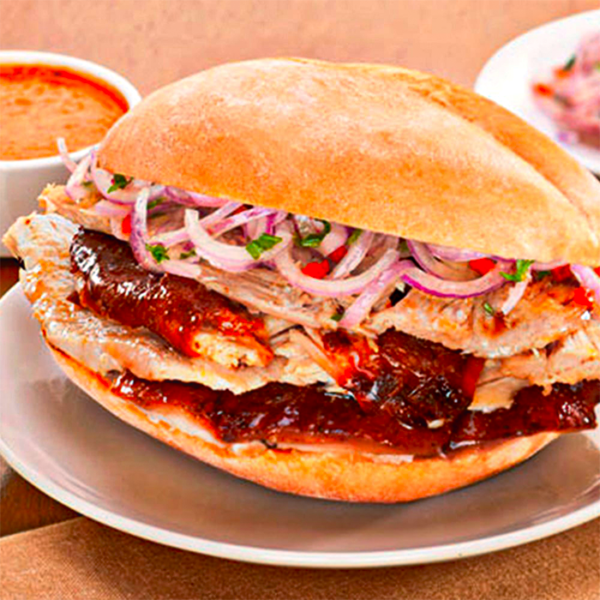 Sandwich de pollo a la brasa